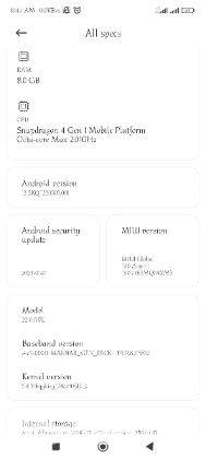 Xiomi note 12 5g